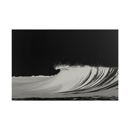 4D Surf - Black & White - Fine Art Print