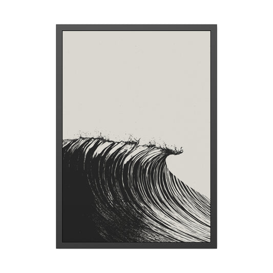 Peak - Black & White - Framed Print