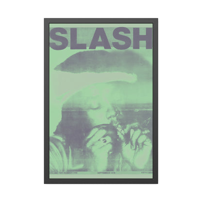 Slash 1 - Green Haze - Framed Print