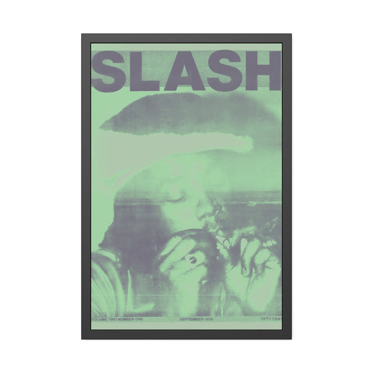 Slash 1 - Green Haze - Framed Print