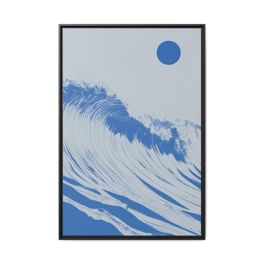 Thresh Wave - Royal - Framed Canvas