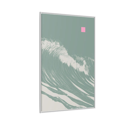 Invert - Sage - Framed Canvas