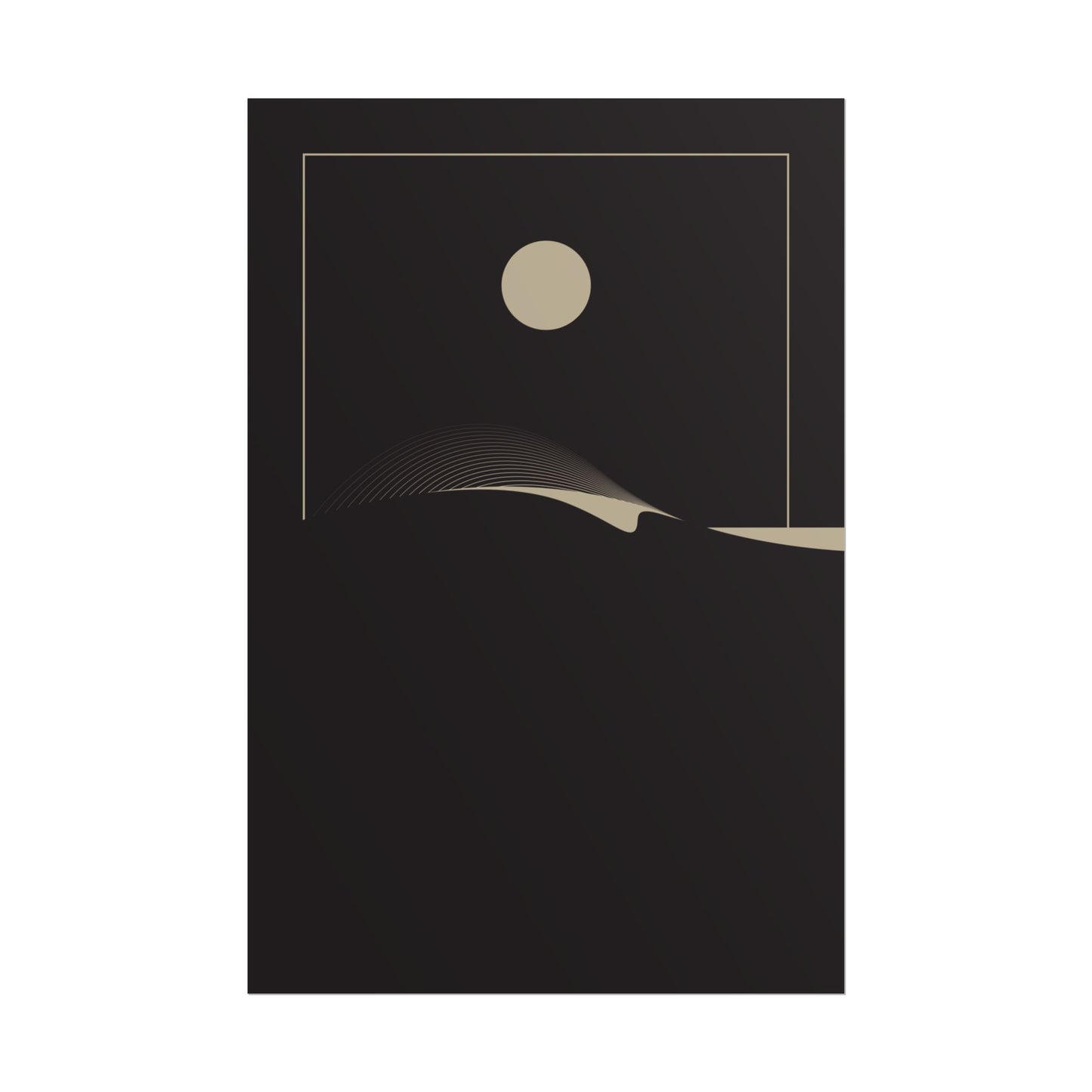 Night Wave 3 - Black - Fine Art Print