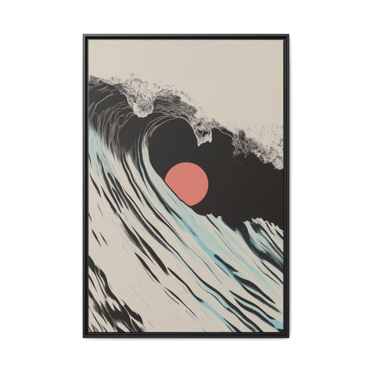 Keyhole - Sand - Framed Canvas