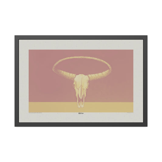 What Goes Around - Blush - Framed Print
