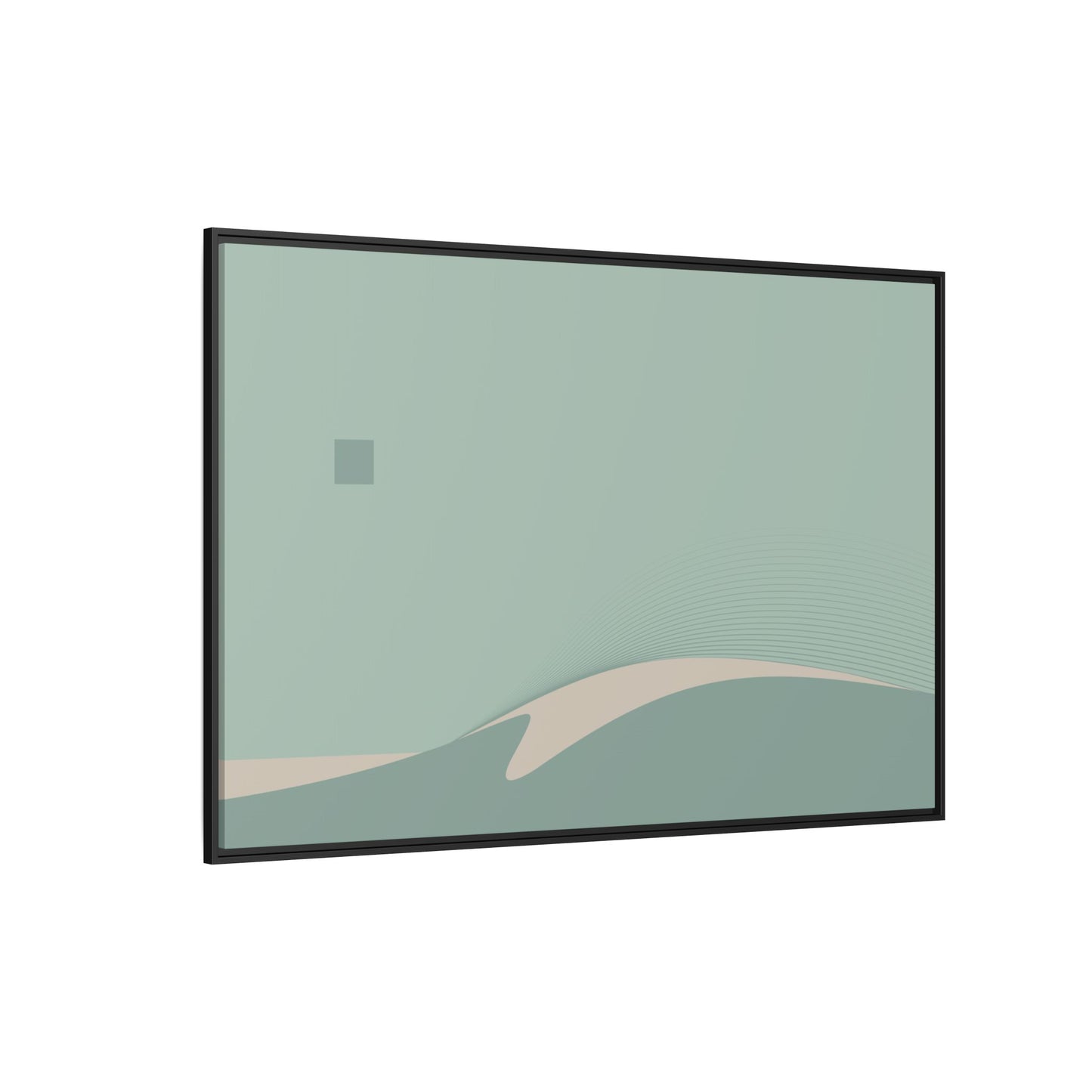 Day Wave - Green Haze - XL Framed Canvas