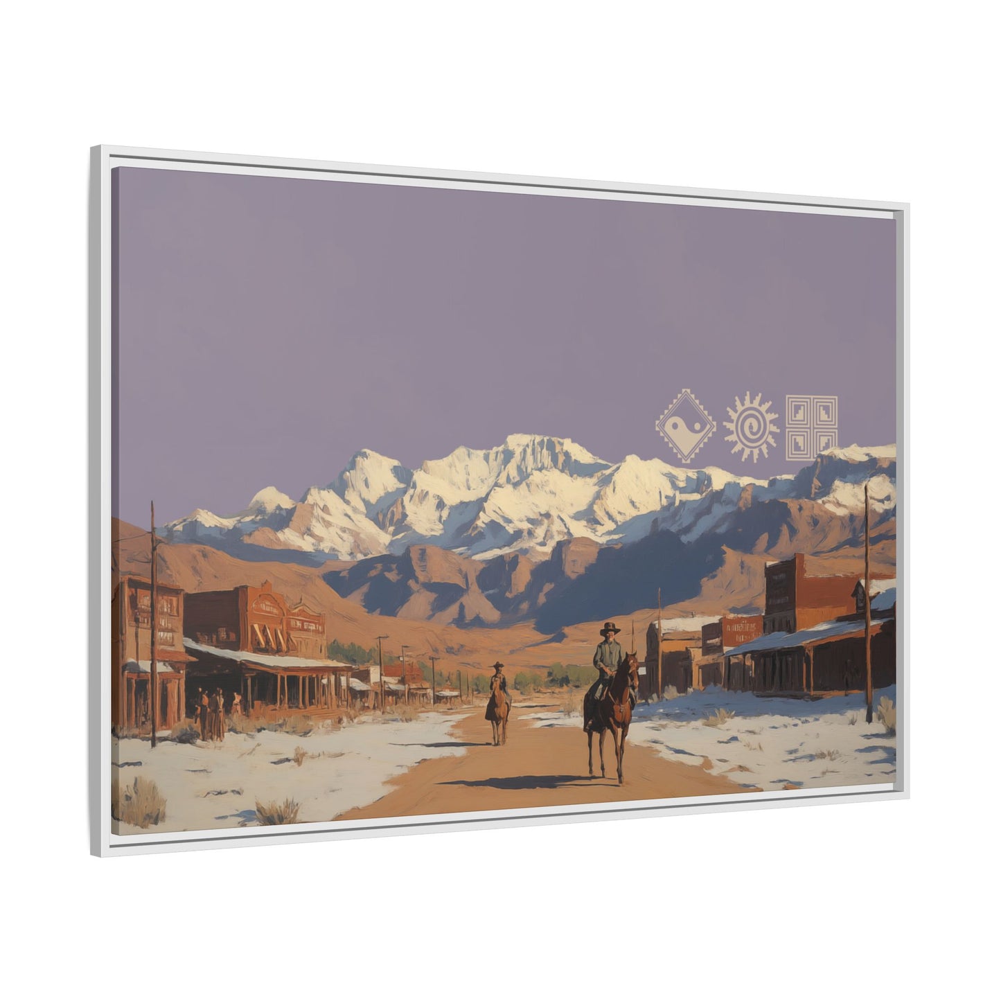 Tombstone - MDRN ANTQ - Framed Canvas
