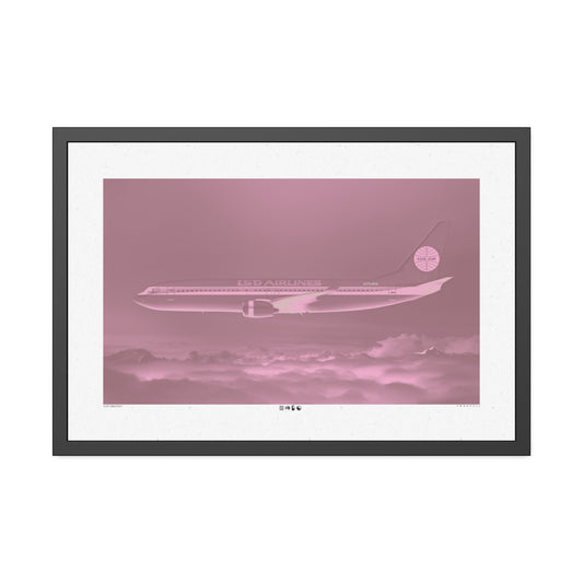 LSD AIRLINES - Rose - Framed Print