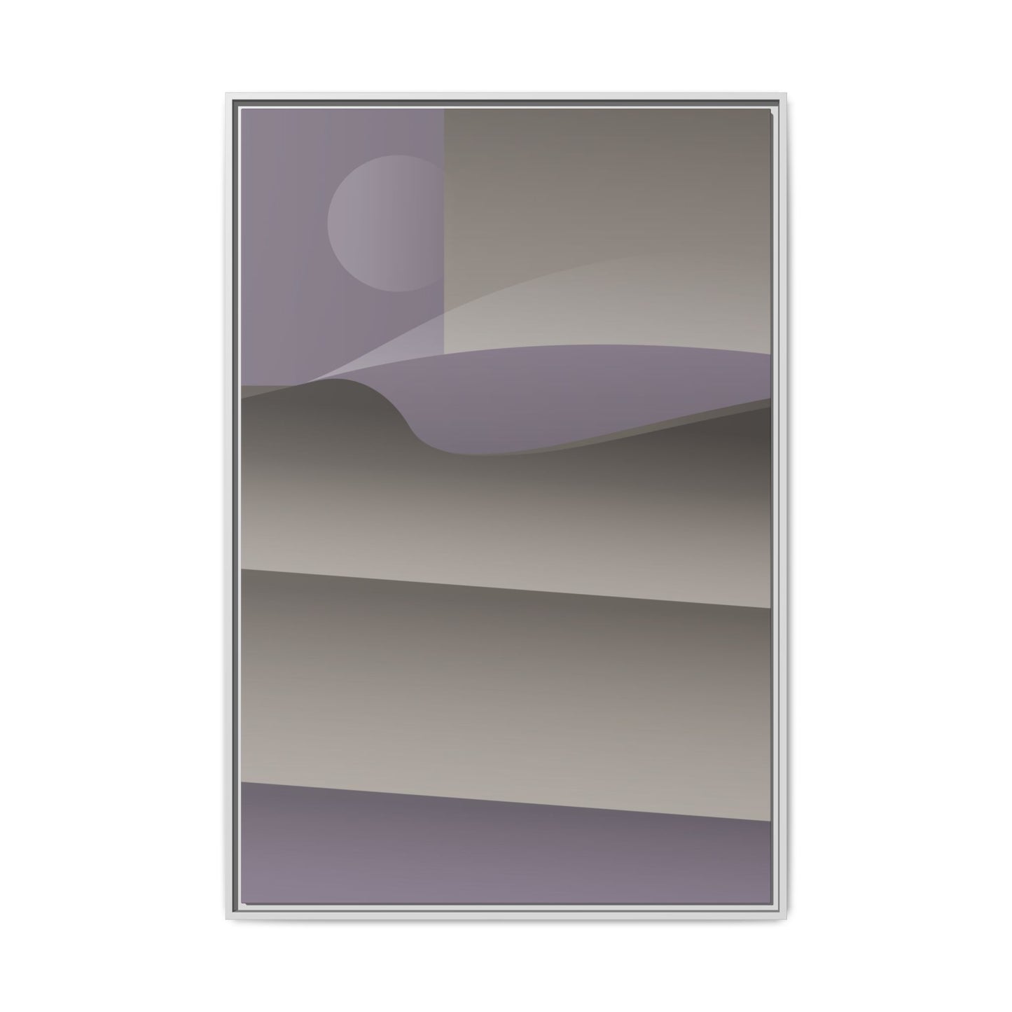 Stacked - Purple Haze - Framed Canvas