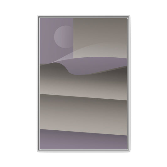 Stacked - Purple Haze - Framed Canvas