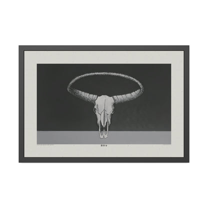What Goes Around - Charcoal - Framed Print
