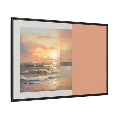 Golden Hour - MDRN ANTQ - Framed Canvas