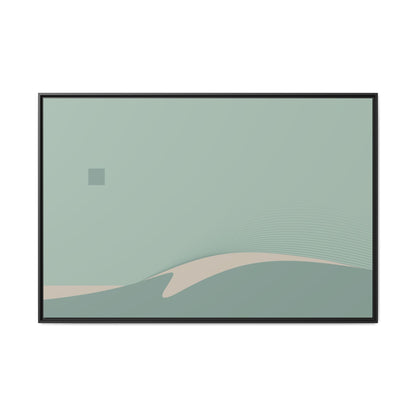 Day Wave - Green Haze - XL Framed Canvas