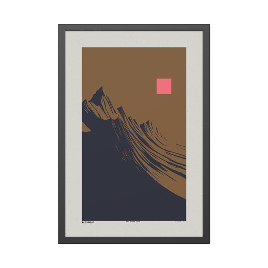 Run 2 The Hills - Earth - Framed Print
