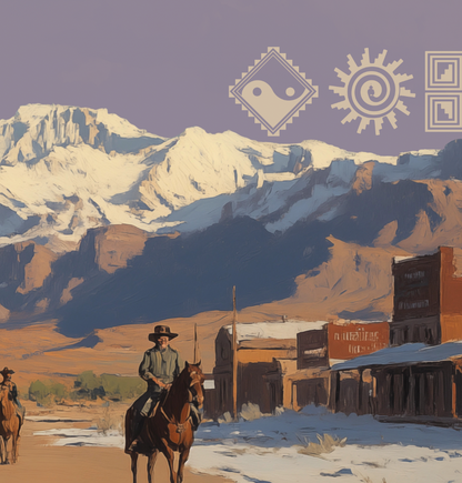 Tombstone - MDRN ANTQ - Framed Canvas