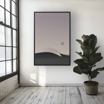 Hazy 4 - Framed Canvas