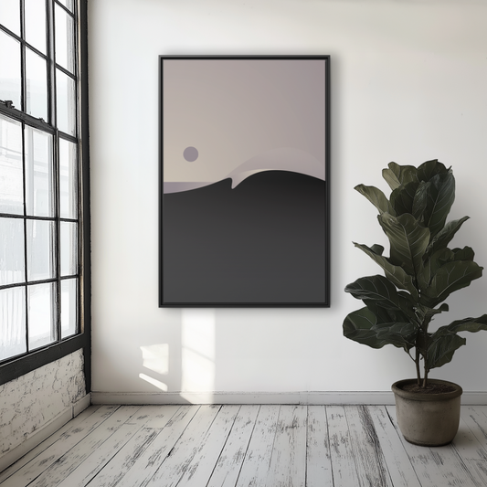 Hazy 2 - Framed Canvas