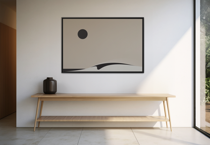 Day Wave 2 - Sand - Framed Canvas