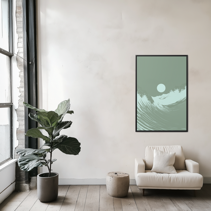 Washed - Sage - Framed Canvas
