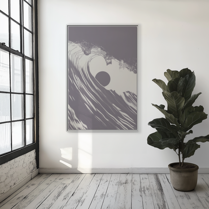 Keyhole - Purple Haze - Framed Canvas