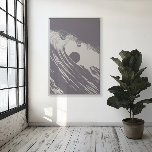 Keyhole - Purple Haze - Framed Canvas