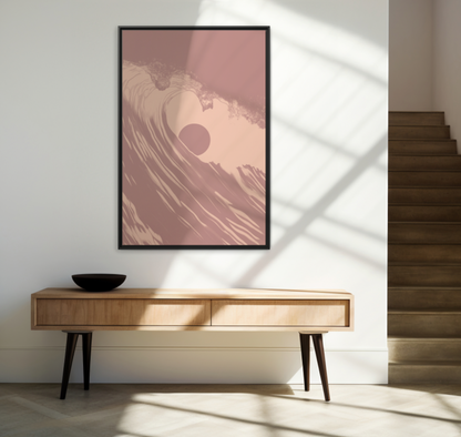 Keyhole - Dusk - Framed Canvas