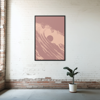 Keyhole - Dusk - Framed Canvas