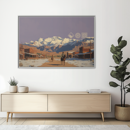 Tombstone - MDRN ANTQ - Framed Canvas