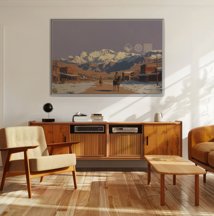 Tombstone - MDRN ANTQ - Framed Canvas