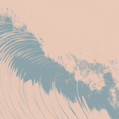 Thresh Wave - Dusk - Framed Canvas
