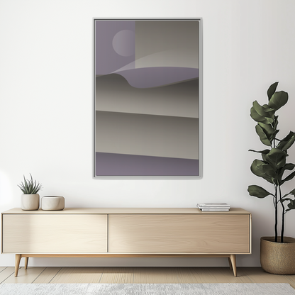 Stacked - Purple Haze - Framed Canvas