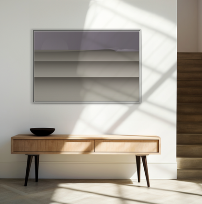 Lines - Purple Haze - Framed Canvas