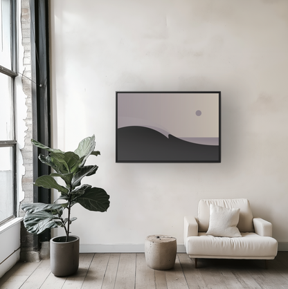 Hazy 1 - Framed Canvas