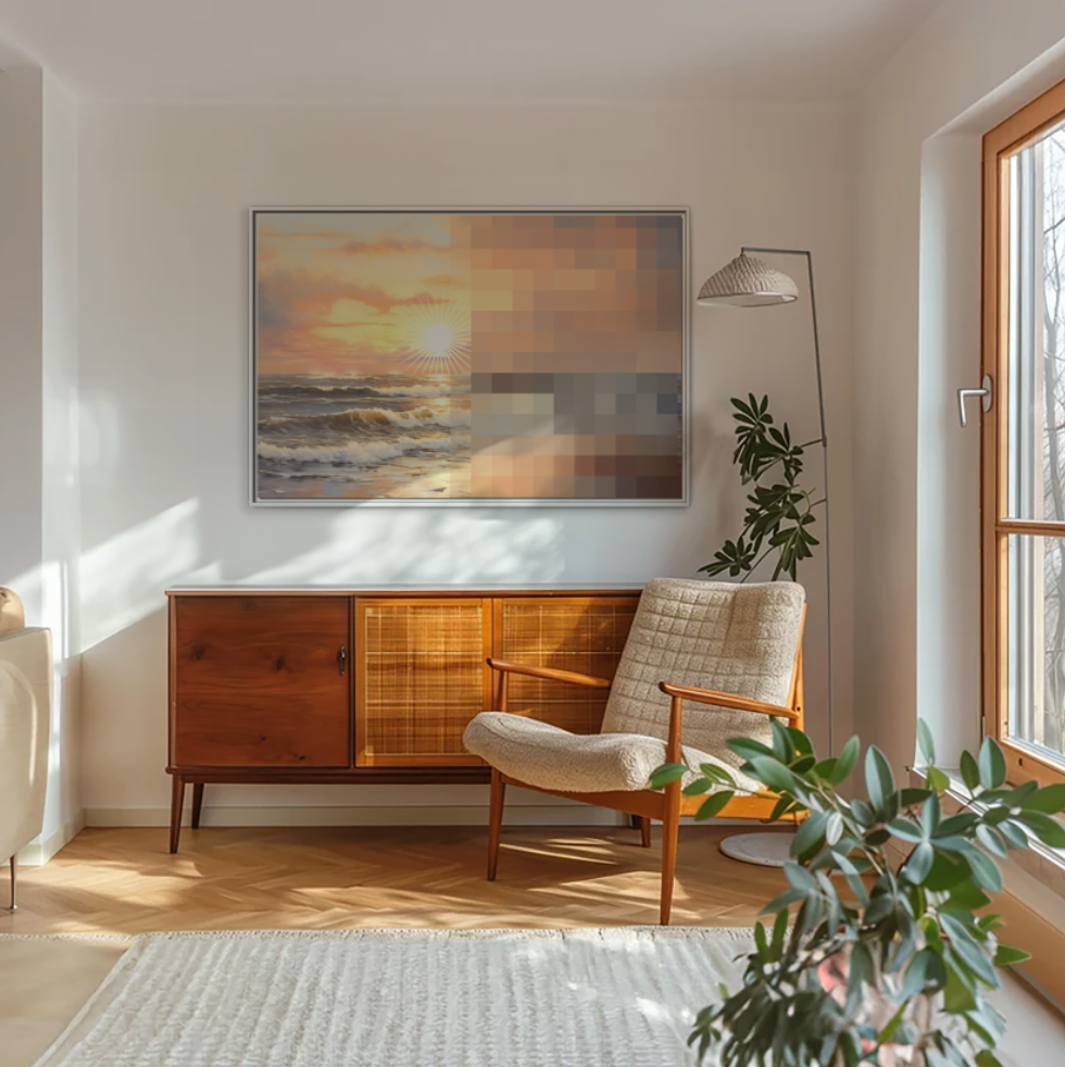 Golden Hour - Framed Canvas