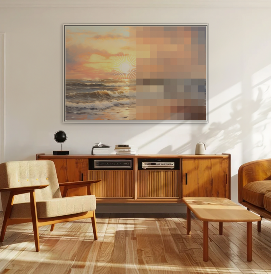 Golden Hour - Framed Canvas