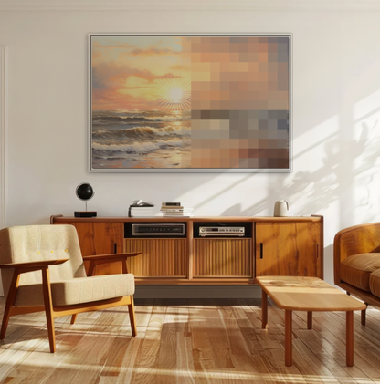 Golden Hour - Framed Canvas