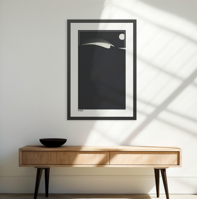 Peel - Night - Framed Print
