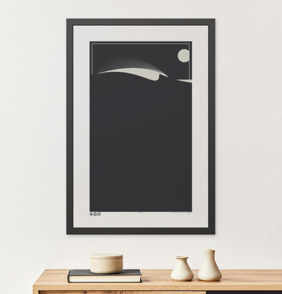 Peel - Night - Framed Print