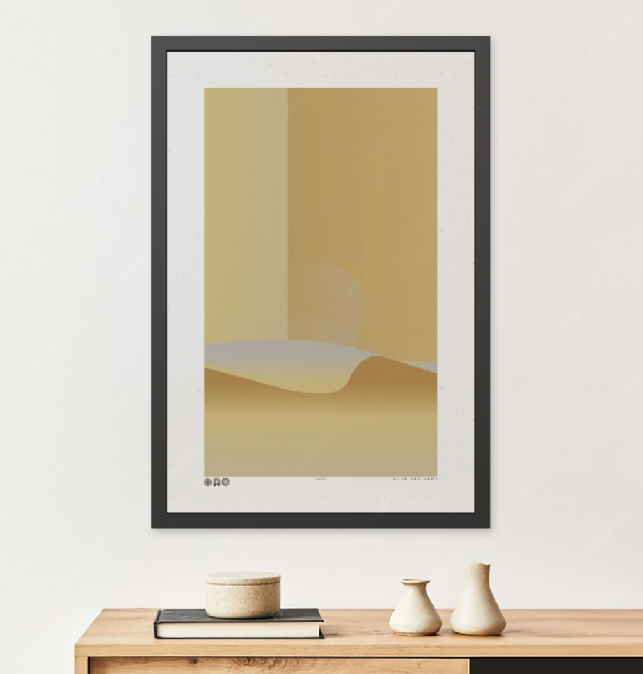 Haze - Sunny - Framed Print