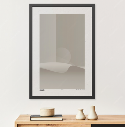 Haze - Stone - Framed Print