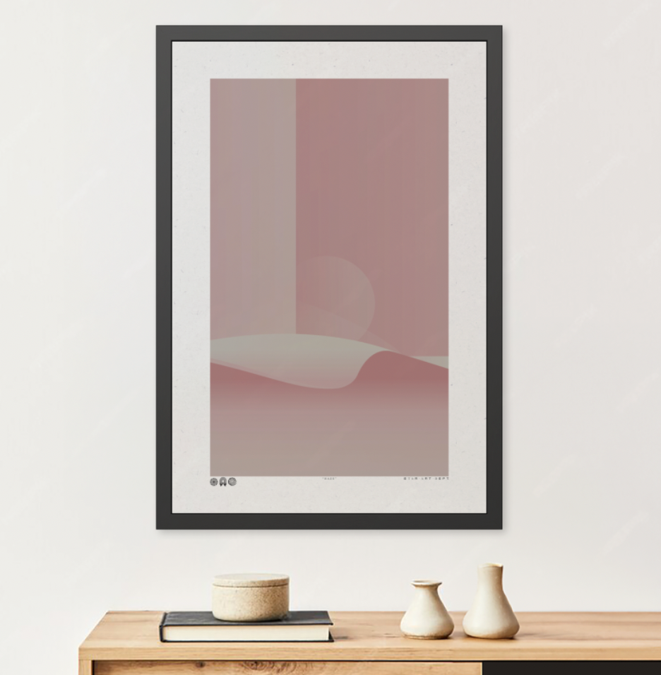 Haze - Dusk - Framed Print