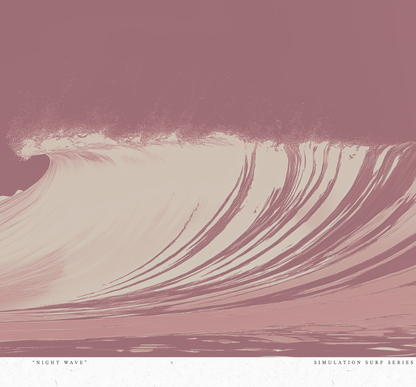 Night Wave 2 - Burnt - Framed Print