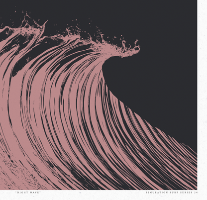 Night Wave - Rose - Framed Print