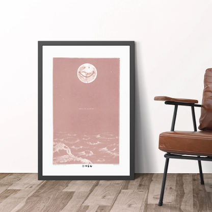Hello Earth - Blush- Framed Print