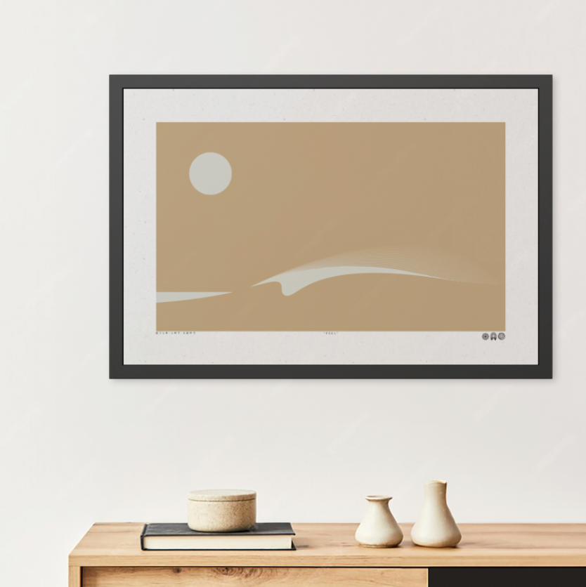 Peel 3 - Sunny - Framed Print