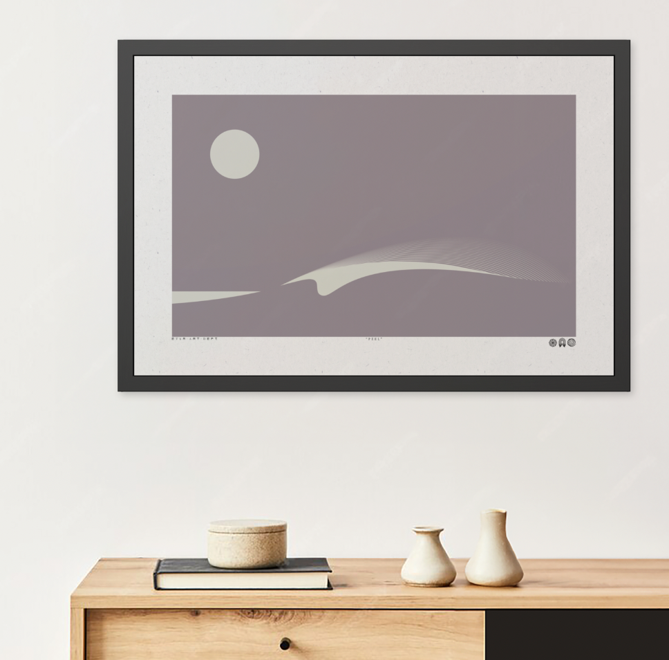 Peel 3 - Purple Haze - Framed Print