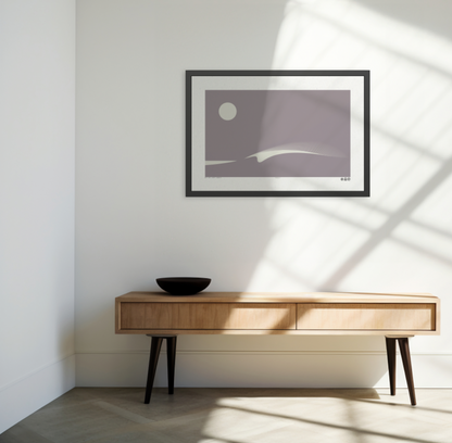 Peel 3 - Purple Haze - Framed Print