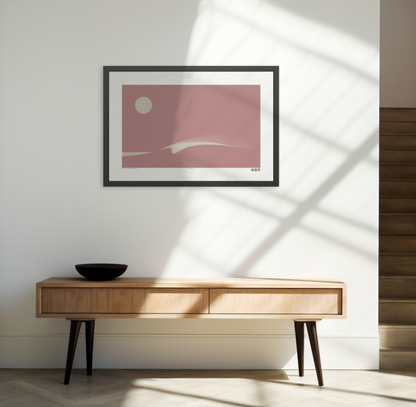Peel 3 - Dusk - Framed Print