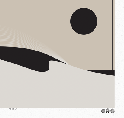 Peel 4 - Sand - Framed Print