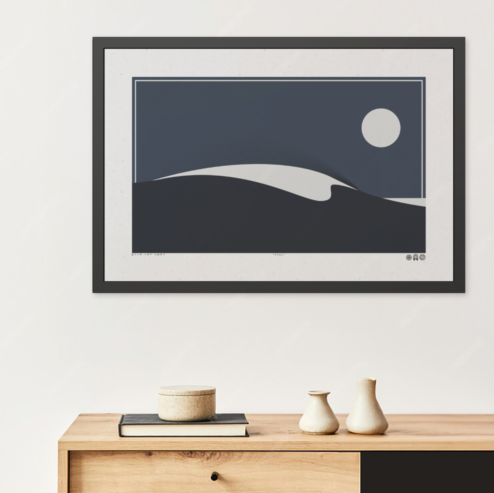 Peel 4 - Harbor - Framed Print